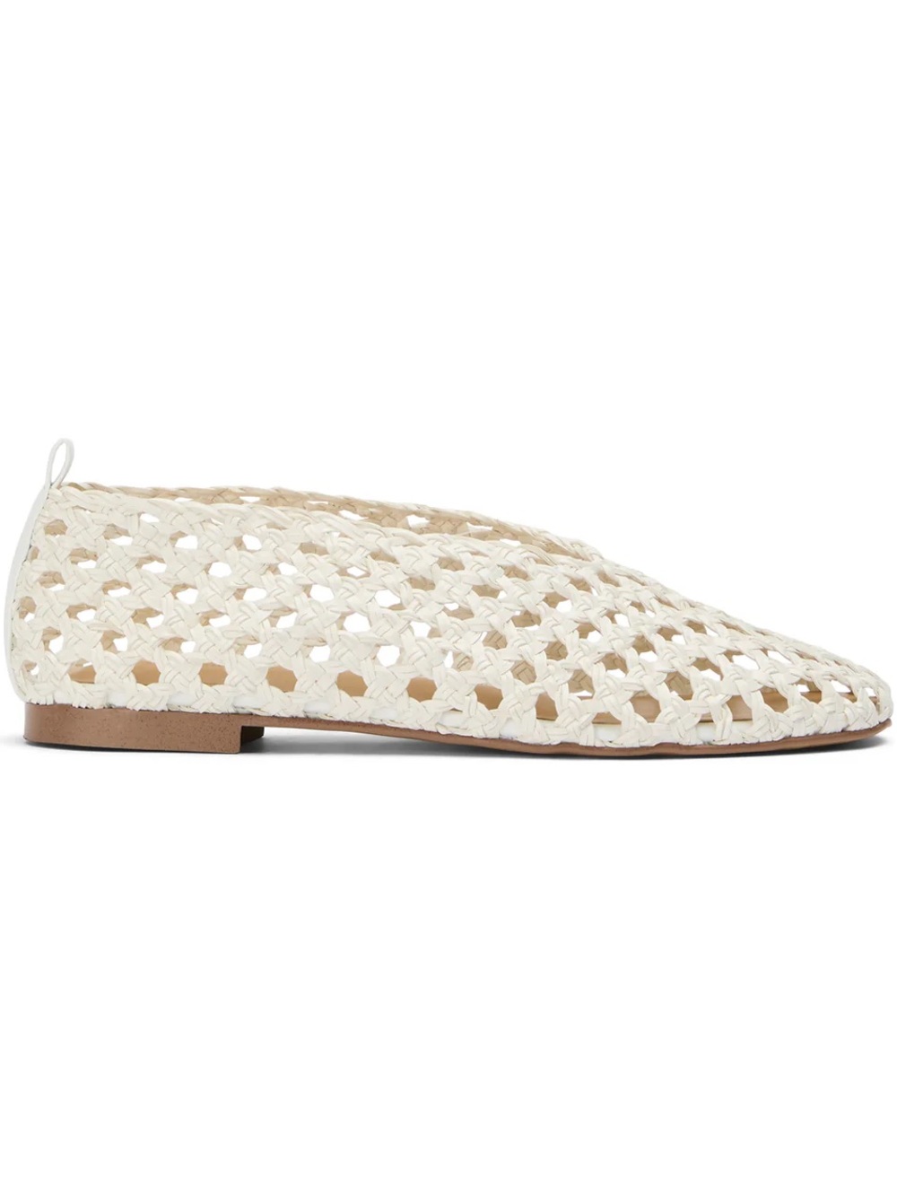 Tony Bianco Cheeky Woven Leather Flat - White NWT and Box